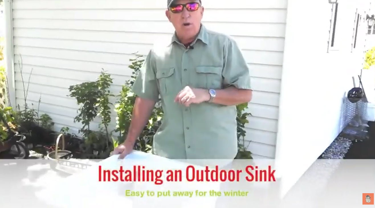 Installing an Outdoor Sink